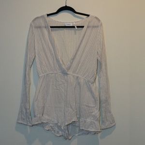 Urban Outfitters Sheer Ruffled Romper